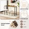 Costway 2 PCS 24"/30" Counter/Bar Height Stool Rubber Wood Swivel Bar Stool with Inclined Backrest Cream